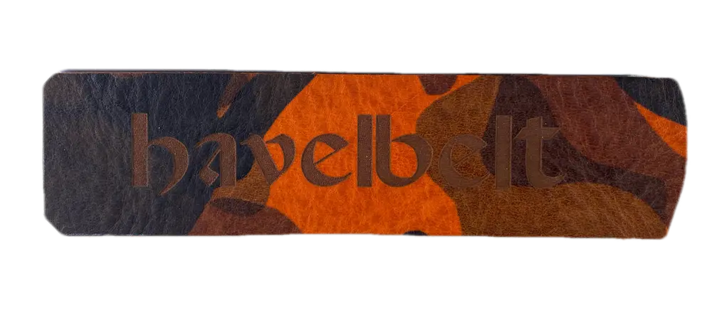 Rindleder camouflage orange